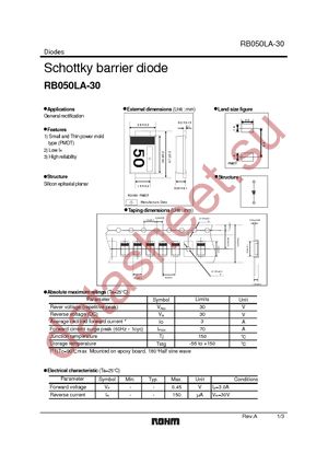RB050LA-30TR datasheet  