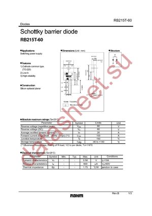 RB215T-60 datasheet  