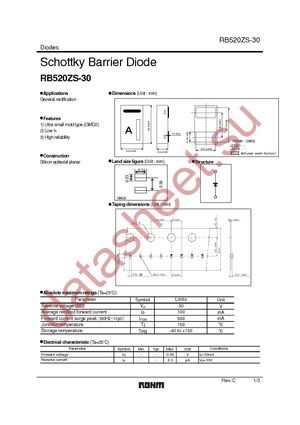 RB520ZS-30T2R datasheet  