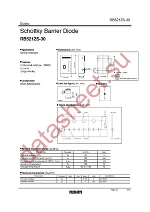 RB521ZS-30T2R datasheet  