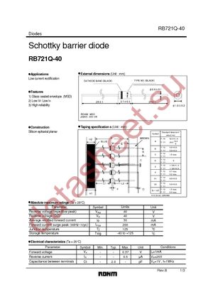 RB721Q-40T-77 datasheet  