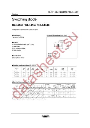 RLS4148TE-11 datasheet  