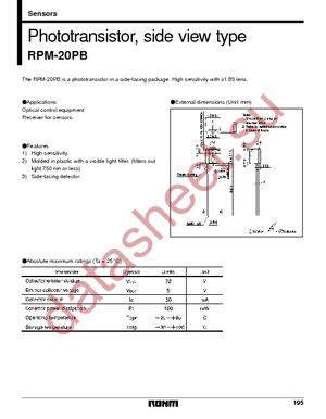 RPM-20PB datasheet  