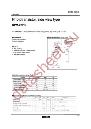 RPM-22PB datasheet  