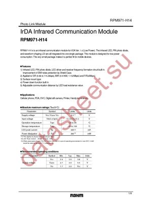 RPM971-H14E3A datasheet  