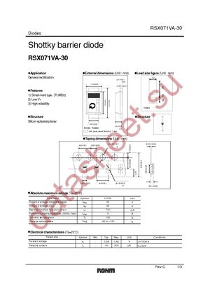 RSX071VA-30TR datasheet  