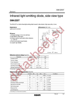 SIM-22ST datasheet  