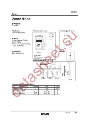 TDZTR27 datasheet  