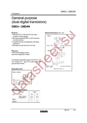 UMD4NTR datasheet  