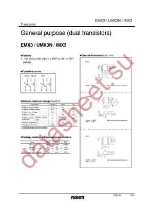 UMX3NTR datasheet  