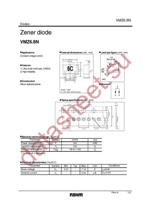 VMZ6.8NT2L datasheet  