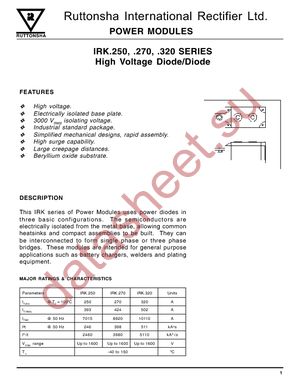 IRKD320/08 datasheet  