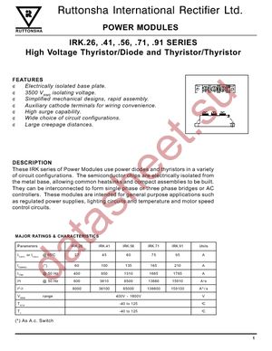 IRKH71/08 datasheet  