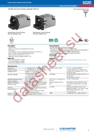 5220.0643.3 datasheet  