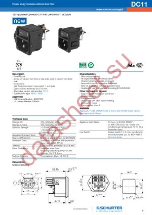 DC11.0001.001 datasheet  