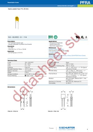 PFRA.185.2 datasheet  