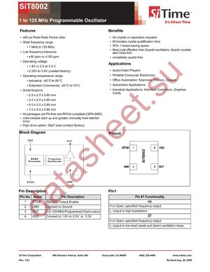 SIT8002AI-43-33E-30.00000T datasheet  