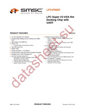 LPC47N207-JV datasheet  