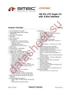 LPC47N267-MV datasheet  