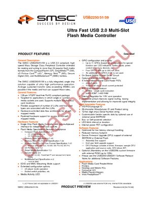 USB2250-NU-XX datasheet  
