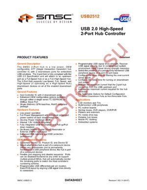 USB2512-AEZG datasheet  