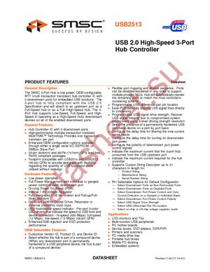 USB2513-AEZG datasheet  