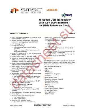 USB3316-CP-TR datasheet  