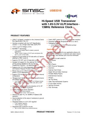 USB3318-CP-TR datasheet  