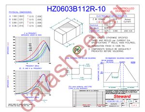 HZ0603B112R-10 datasheet  