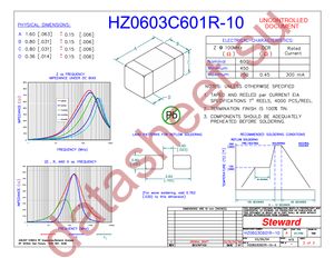 HZ0603C601R-10 datasheet  