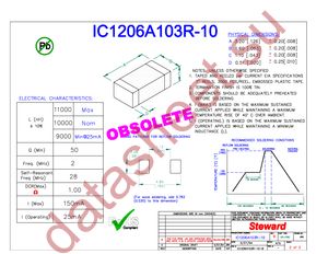 IC1206A103R-10 datasheet  