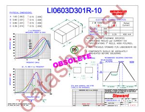 LI0603D301R-10 datasheet  