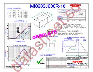 MI0603J600R-10 datasheet  