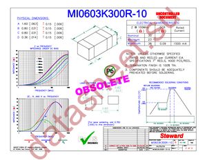 MI0603K300R-10 datasheet  