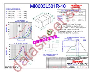 MI0603L301R-10 datasheet  