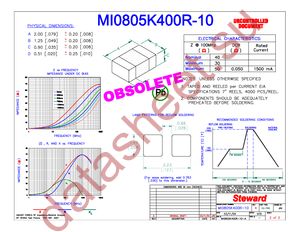 MI0805K400R-10 datasheet  
