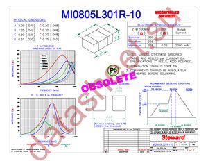MI0805L301R-10 datasheet  