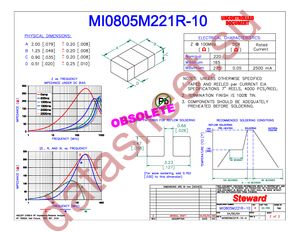 MI0805M221R-10 datasheet  