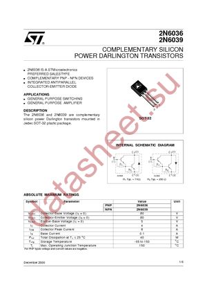 2N6036 datasheet  