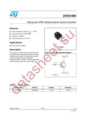 2STA1695 datasheet  