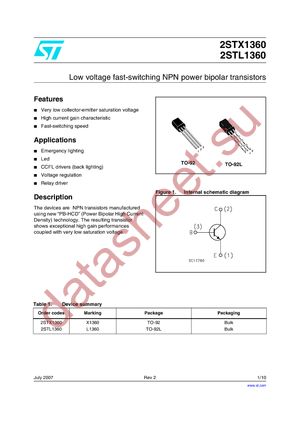 2STL1360 datasheet  