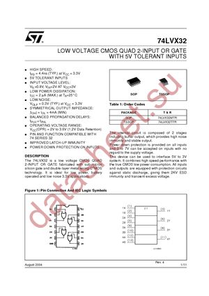 74LVX32MTR datasheet  