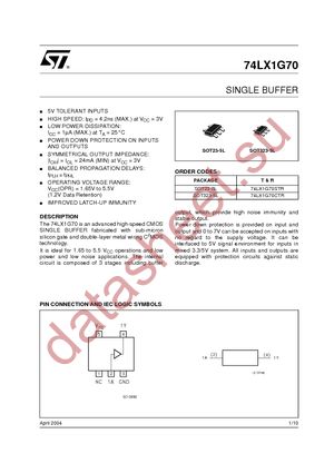 74LX1G70CTR datasheet  