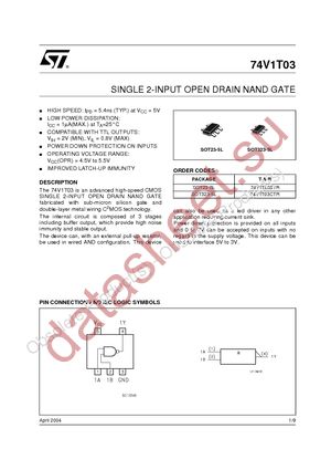 74V1T03CTR datasheet  