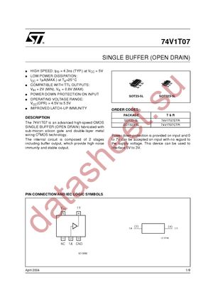 74V1T07CTR datasheet  