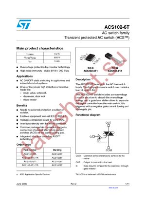 ACS102-6T1 datasheet  