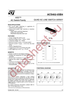 ACS402-5SB4 datasheet  