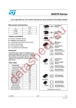 BAS70-04FILM datasheet  