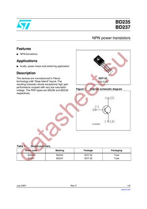 BD235 datasheet  