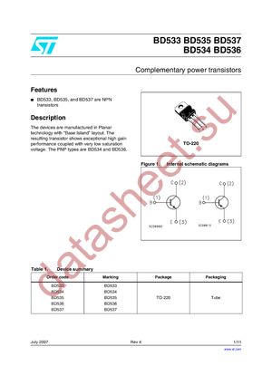 BD534 datasheet  